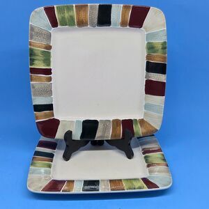 Tabletops Lifestyles Jentry 9" Square Salad Plates Set of 2